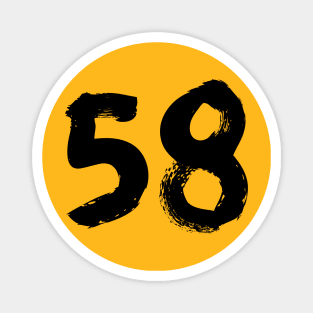 number 58 Magnet